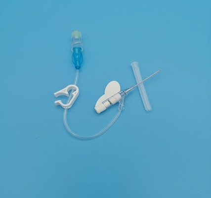 tipo eliminabile infusione sistematica della farfalla della cannula 22G IV per gli adulti blu