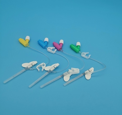 Cannula gialla monouso da 24 IV a pressione positiva tipo Y per infusione neonatale pediatrica