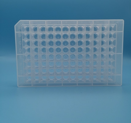 La PCR magnetica del pozzo profondo della manica placca la sterilizzazione che 96-Well trasparente ha indicato il fondo