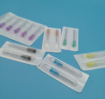 porpora rossa eliminabile sterile della siringa 17G del diametro di 1.4mm fuori con il foro laterale