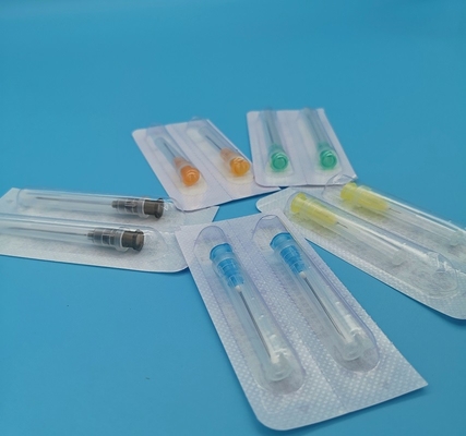 Di Grey Disposable Syringe Needles Side del foro diametro blu 1.8mm 15G fuori