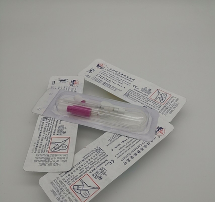 Tipo rosa eliminabile cannula di pressione positiva di 20G Y del catetere del dispositivo di venipunzione per trasfusione di sangue di infusione di emergenza