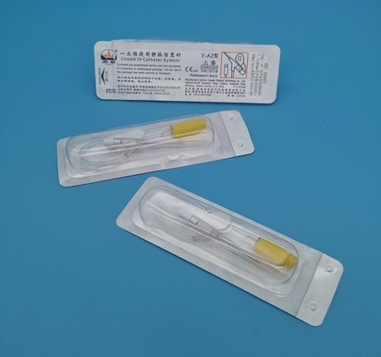 IV tipo eliminabile giallo infusione neonatale pediatrica di pressione positiva della farfalla della cannula 24G