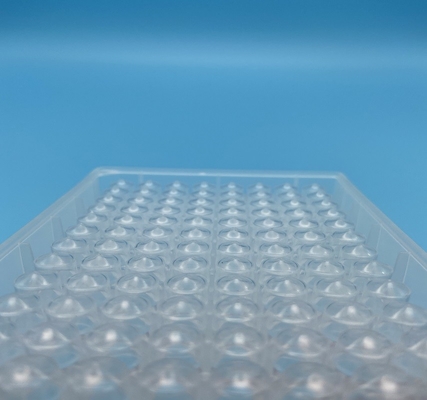 La PCR magnetica del pozzo profondo della manica placca la sterilizzazione che 96-Well trasparente ha indicato il fondo