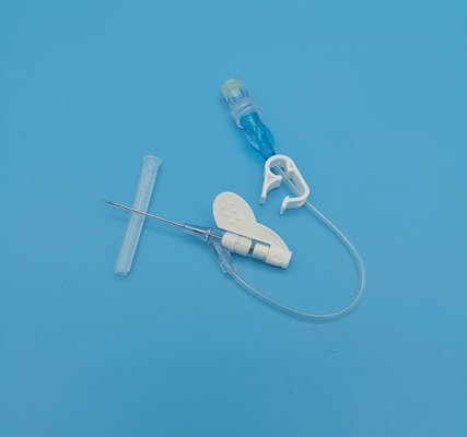 tipo eliminabile infusione sistematica della farfalla della cannula 22G IV per gli adulti blu