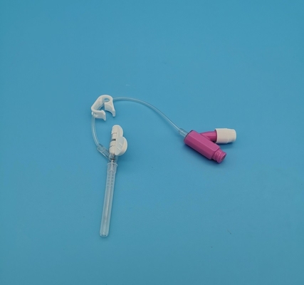 Tipo rosa eliminabile cannula di pressione positiva di 20G Y del catetere del dispositivo di venipunzione per trasfusione di sangue di infusione di emergenza