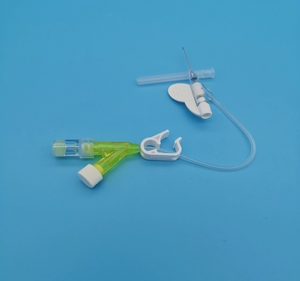 24G eliminabile Y scrivere il catetere a macchina giallo del dispositivo di venipunzione per l'infusione neonatale pediatrica