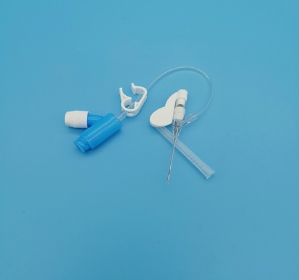 tipo pressione positiva di 22G Y del dispositivo di venipunzione di infusione sistematica blu eliminabile della cannula per gli adulti