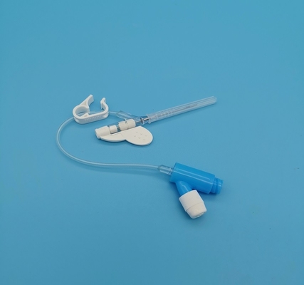 tipo pressione positiva di 22G Y del dispositivo di venipunzione di infusione sistematica blu eliminabile della cannula per gli adulti