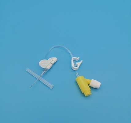 Cannula gialla monouso da 24 IV a pressione positiva tipo Y per infusione neonatale pediatrica