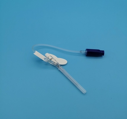 tipo eliminabile infusione sistematica di pressione positiva della farfalla 22G della cannula del dispositivo di venipunzione per gli adulti blu