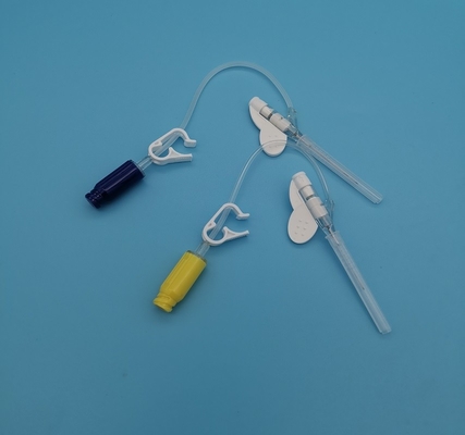 tipo eliminabile infusione sistematica di pressione positiva della farfalla 22G della cannula del dispositivo di venipunzione per gli adulti blu