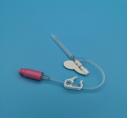 Tipo eliminabile rosa trasfusione di sangue della farfalla della cannula 20G del dispositivo di venipunzione di infusione di emergenza di pressione positiva