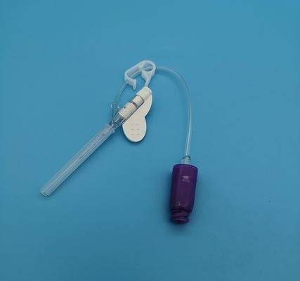 tipo porpora minuscola di pressione positiva della farfalla 26G dei vasi sanguigni della cannula eliminabile del dispositivo di venipunzione