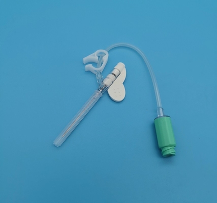 tipo infusione di pressione positiva della farfalla 18G della cannula eliminabile del dispositivo di venipunzione/verde chirurgici trasfusione di sangue