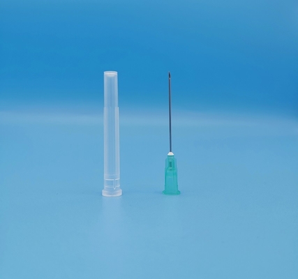 Aghi ipodermici eliminabili verde-cupo 21G verso l'esterno il diametro 0.8mm