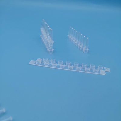 8 tubi centrifughi bianchi della metropolitana 0.2ml di PCR della striscia 125 bastoni/scatola per l'estrazione del DNA