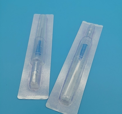 Cateteri a cannula per uso una tantum IV Satefy Tipo di calibro 22G Blu profondo CE ISO13485