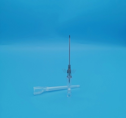 24G Cannola per catetere IV di sicurezza giallo con ali piccole CE ISO